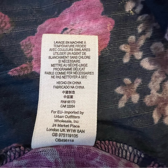 NWT FREE PEOPLE Medium Mirage Strapped OR Bandeau Print top Blouse $88 - Picture 6 of 10